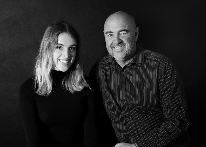 Samantha Lee Osner and Martin Osner, father and daughter, who run Osner Framing